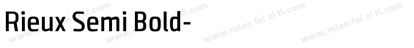 Rieux Semi Bold字体转换